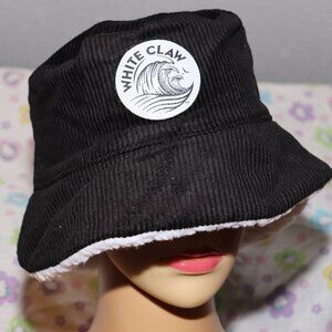White claw Hard Seltzer Corderoy winter Reversible promo bucket hat
